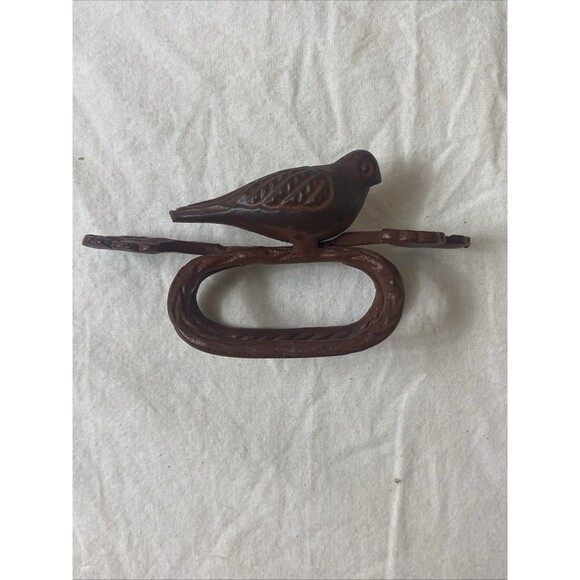 VINTAGE 14 LOT BIRD PERCHING ON BRANCH  NAPKIN HOLDER METAL French  Farmhouse - Picture 1 of 13